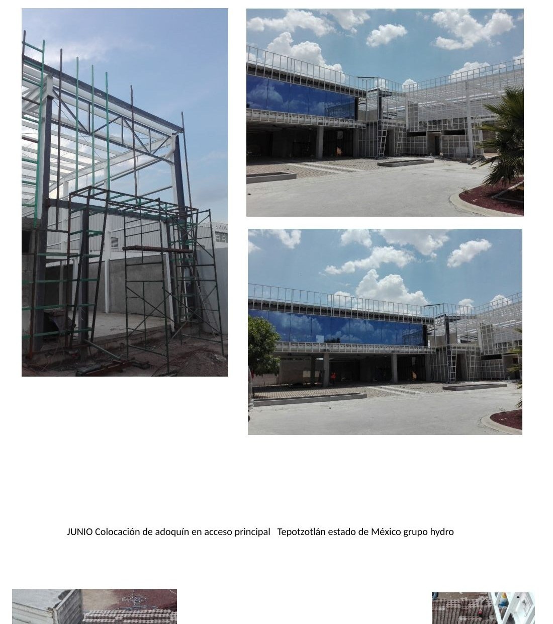 Colocación de adoquín Grupo Hydro
